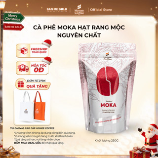   TẶNG TÚI CANVAS  Cà Phê Moka 100% Nguyên Chất  Cao Cấp  - 250g 500g 1kg - Cafe Hạt Rang Xay Ban Me Gold 