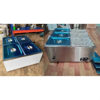HCM-Quầy giữ nóng thức ăn 4 Khay, 6 Khay,ship hoả tốc, hâm nóng cách thuỷ bằng hơi nước