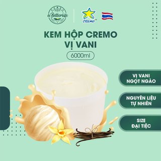 [Hỏa Tốc-HCM] Kem hộp vani Thái Lan Cremo Vanilla  6000ml ABetterLife