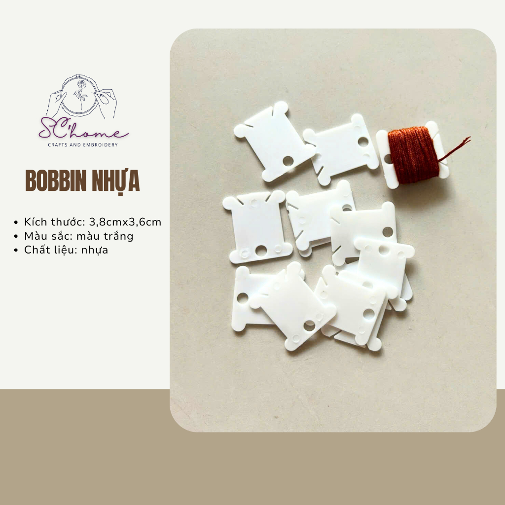 20- 50-100 bobbin nhựa quấn chỉ