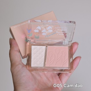  Bảng má khối highlight bọng mắt Gogo tales phấn má hồng bắt sáng GT421 GT665 màu xinh bắt sáng tốt lâu trôi 7.6g Go Moon 