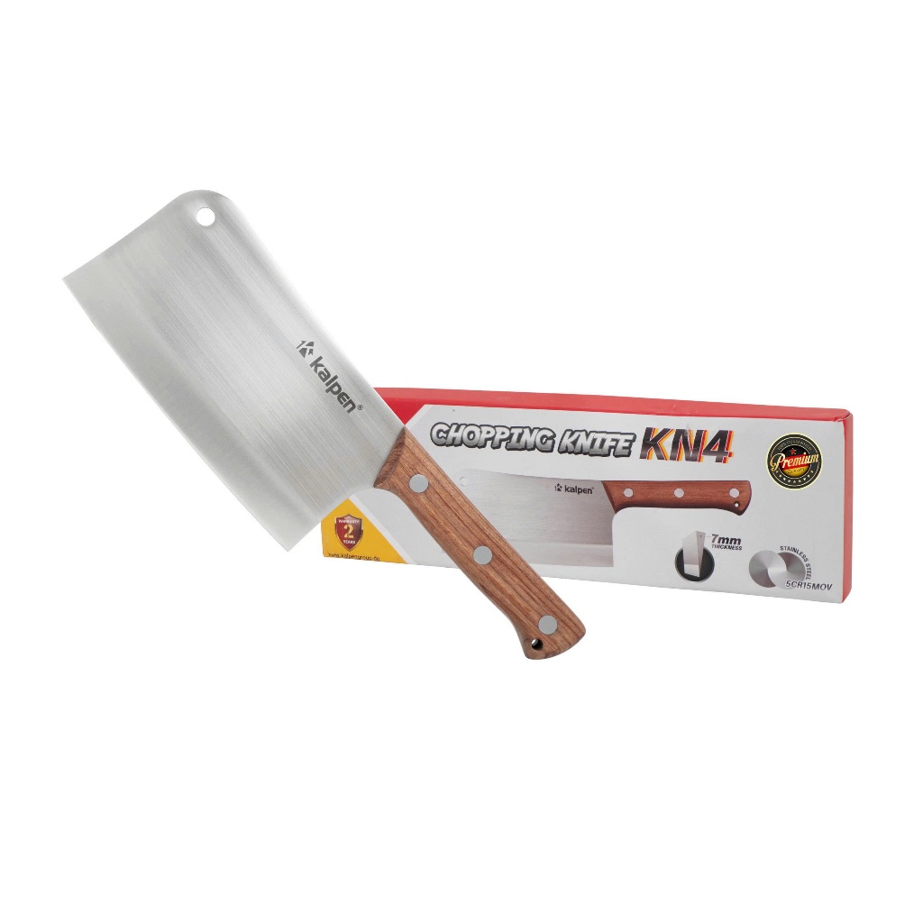 Dao chặt nhà bếp Kalpen KN4 chính hãng – thép 5Cr15MoV, lưỡi dày 7mm, sắc bén bền bỉ