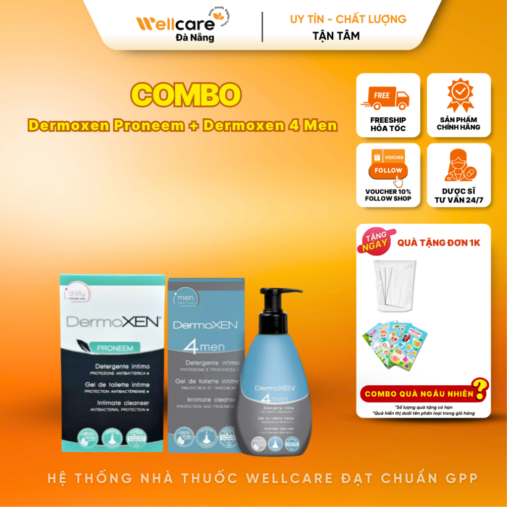 Combo DermoXen 4Men,Proneem Chăm Sóc Sức Khỏe Sinh Sản