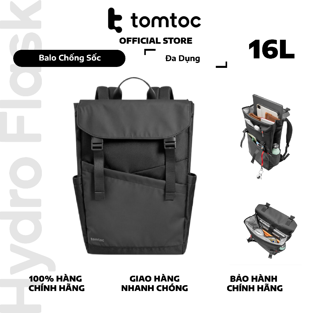 Balo Tomtoc (USA) Slash Flip Rucksuck 18L 16inch- T64/A64