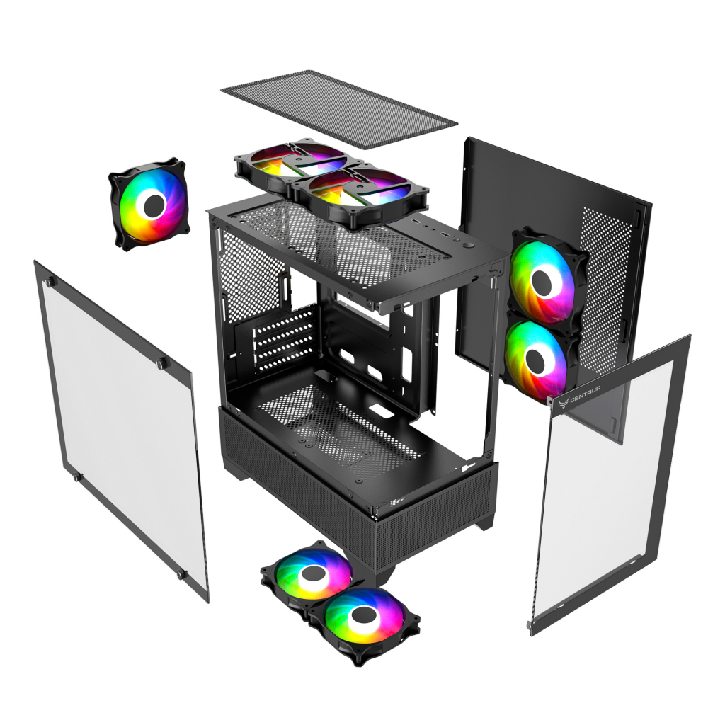 Vỏ case Centaur Metal Black|White M-ATX, Mini-ITX - Hàng chính hãng | BigBuy360 - bigbuy360.vn