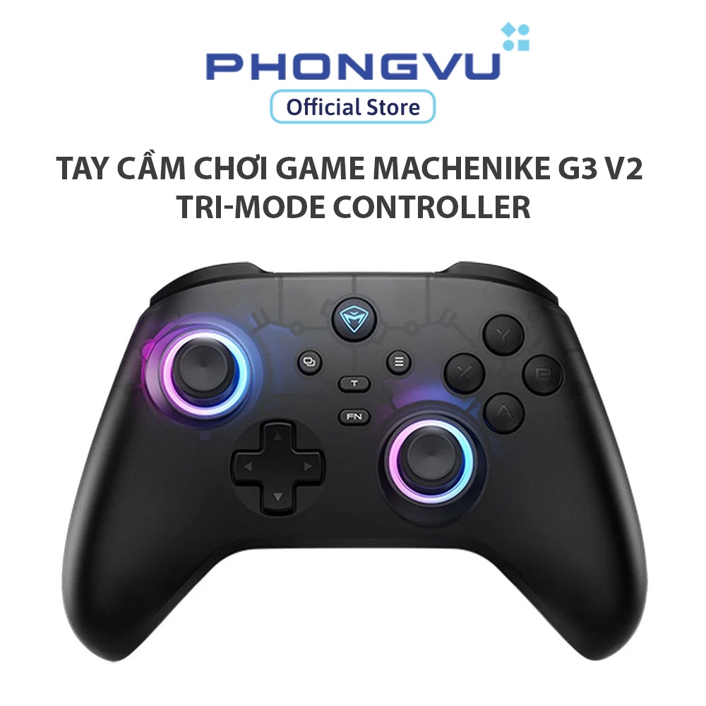 Tay cầm chơi game Machenike G3 V2 Tri-mode Controller (Đen) -  Bảo hành 12 tháng