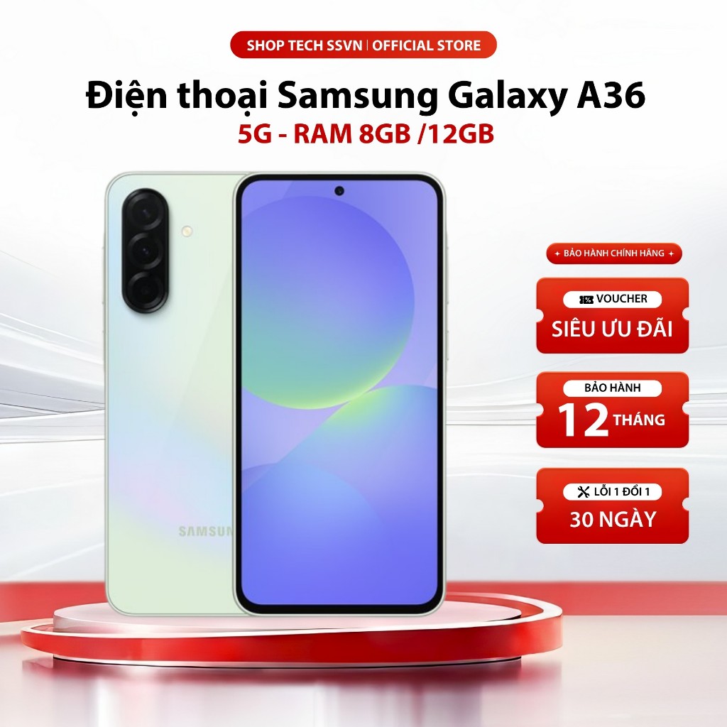 [ Hỏa Tốc ] Samsung Galaxy A36 5G – Điện Thoại Camera Sắc Nét, Pin 5000mah, RAM 8GB /12GB Siêu Mượt