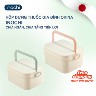  HỘP ĐỰNG THUỐC GIA ĐÌNH Okina Inochi nhỏ gọn tiện dụng cho gia đình văn phòng trường học 