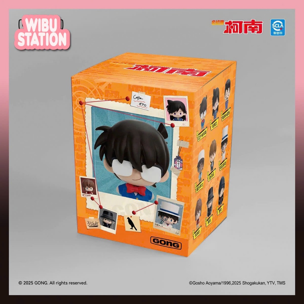 [WibuStation] Hộp Mô Hình Nhân Vật Super Mini Figure Detective Conan GONG (BLINDBOX)