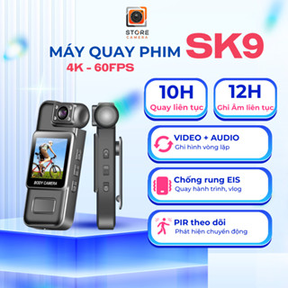   🎁TẶNG 5 QUÀ  Máy Quay Phim 4K Màn Hình Sắc Nét - Camera Kết Nối Trực Tiếp Điện Thoại App Riêng Ghi Âm Quay Ban Đêm 