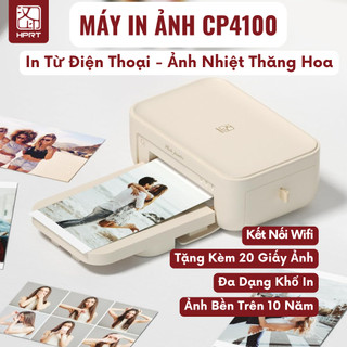 Máy In Ảnh HPRT CP4100 Kết Nối Điện Thoại 300 DPI Công Nghệ In Nhiệt Thăng Hoa Ảnh Bền Trên 10 Năm