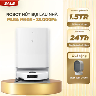  Robot hút bụi lau nhà Mijia M40S – Lực hút siêu khủng 23.000Pa,chổi góc quét sát tường 