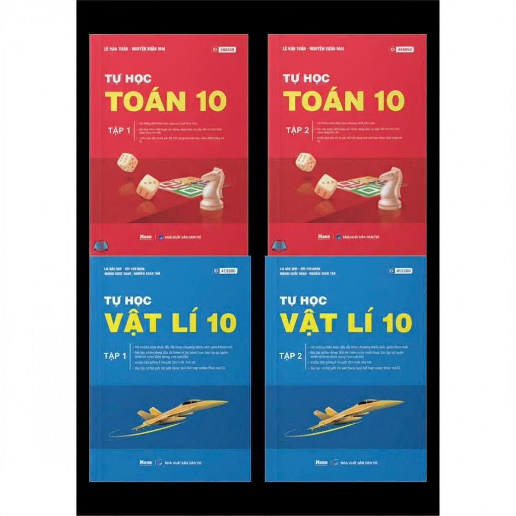 Sách - Tự Học  Toán, Lý, Hoá 10 - Tập 1+2