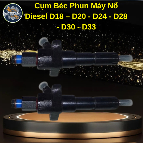 Cụm Béc Phun Máy Nổ Diesel D18 – D20 - D24 - D28 - D30 - D33 (Sơn Đông; Huawei)