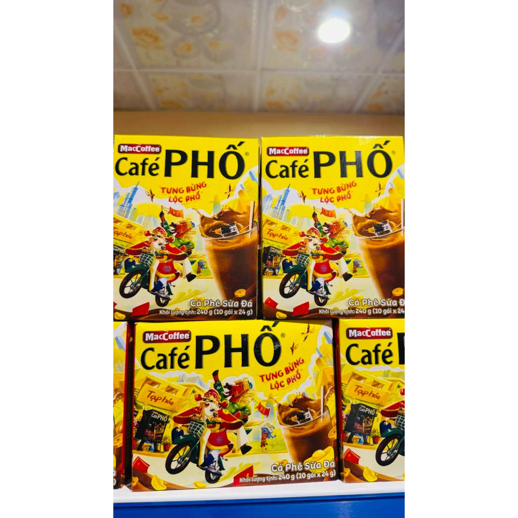 hộp 10 gói cf sữa đá Phố