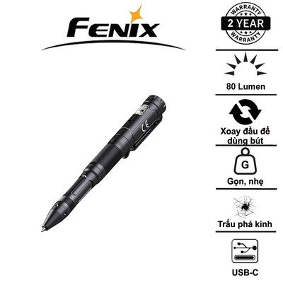 Fenix T6 – Bút viết tích hợp đèn pin độ sáng 80 lumen, sạc USB-C