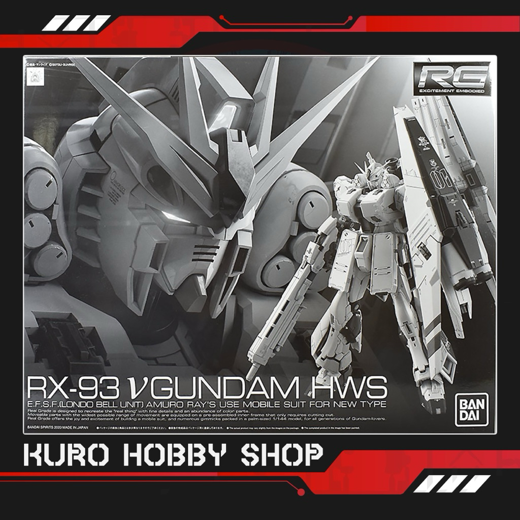 [CÓ SẴN] RG 1/144 Rx-93 Nu Gundam HWS - Mô hình lắp ráp Bandai