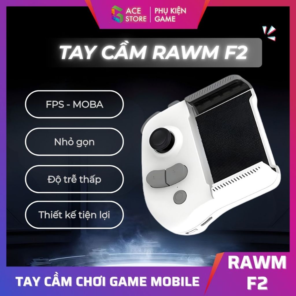 Rawm F2 | Tay cầm chơi game một bên dành cho điện thoại & máy tính bảng Android