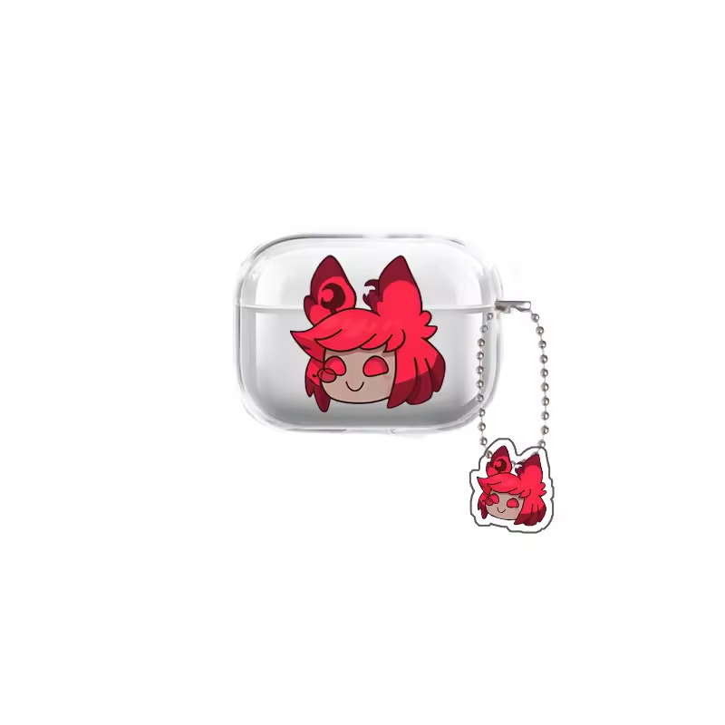 Ốp Tai Nghe Trong Suốt Hazbin Hotel – Dùng Cho AirPods 1/2/3/Pro