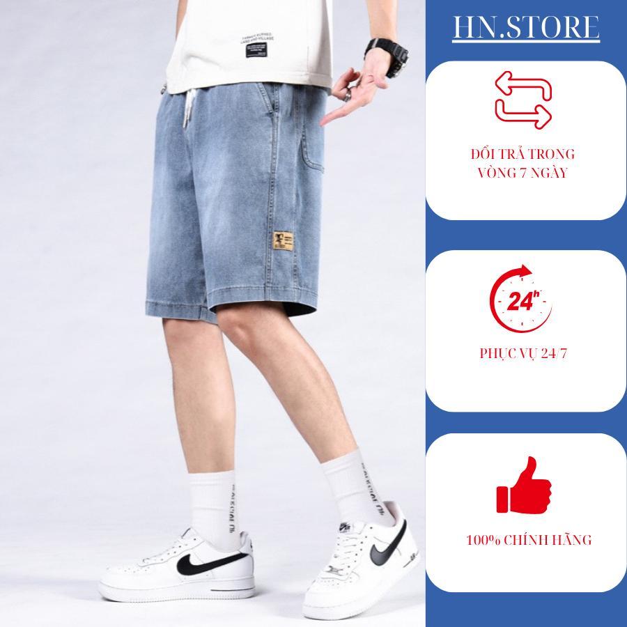 (DEAL MỞ BÁN) Quần short jean nam cạp chun ống rộng, phong cách HÀN QUỐC trẻ trung năng động hottren