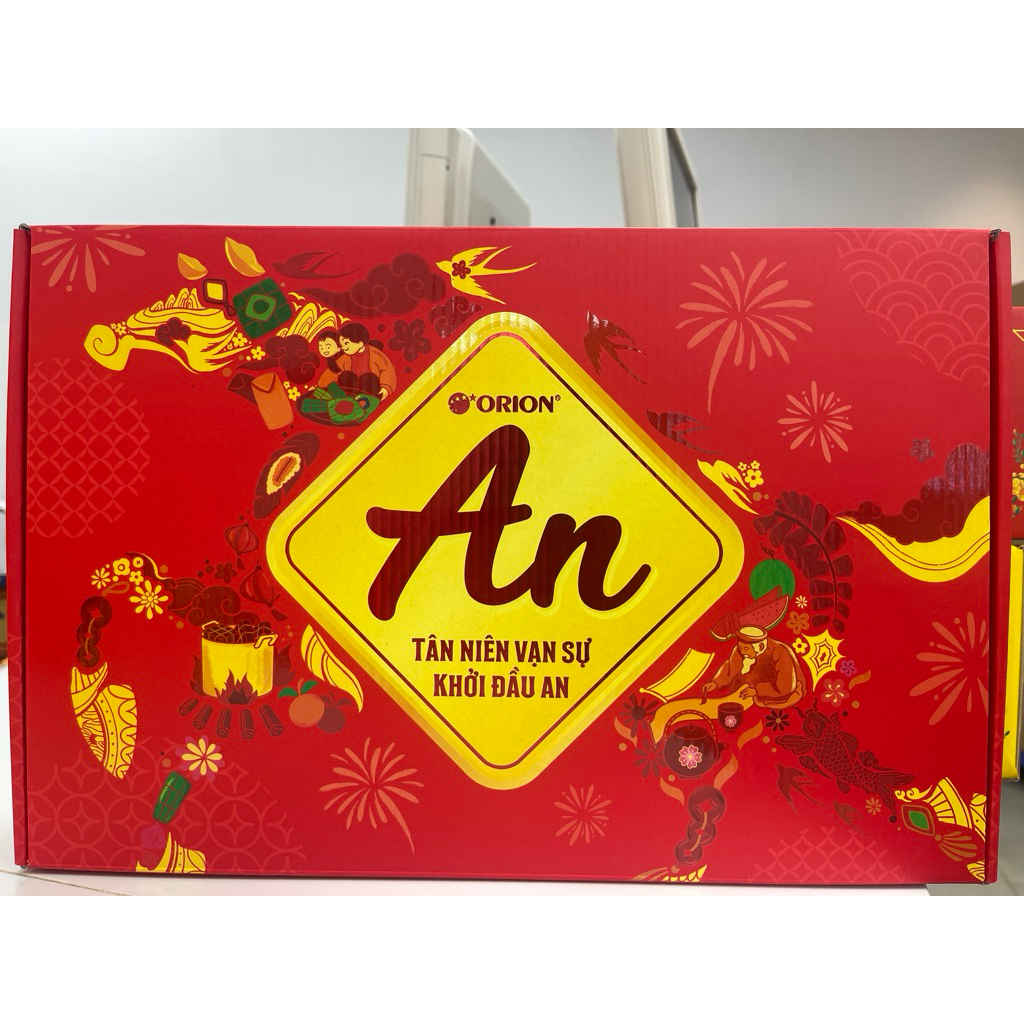 ( Mới )Hộp Quà An 2 Orion Tết 2026 - An 2 890,6g  (Giao Màu Ngẫu Nhiên)