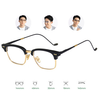  Gọng kính cận ELIOT Eyewear kính nửa viền Clubmaster kiểu dáng thời trang tròng kính chống ánh sáng xanh EL52010 