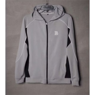  Áo Khoác Thể Thao B M Nam Nữ Có Mũ Trùm Màu Đen Xám Chất Thun Lạnh Poly 2 Da Cao Cấp,Mềm Mịn Áo Khoác Thu Đông 