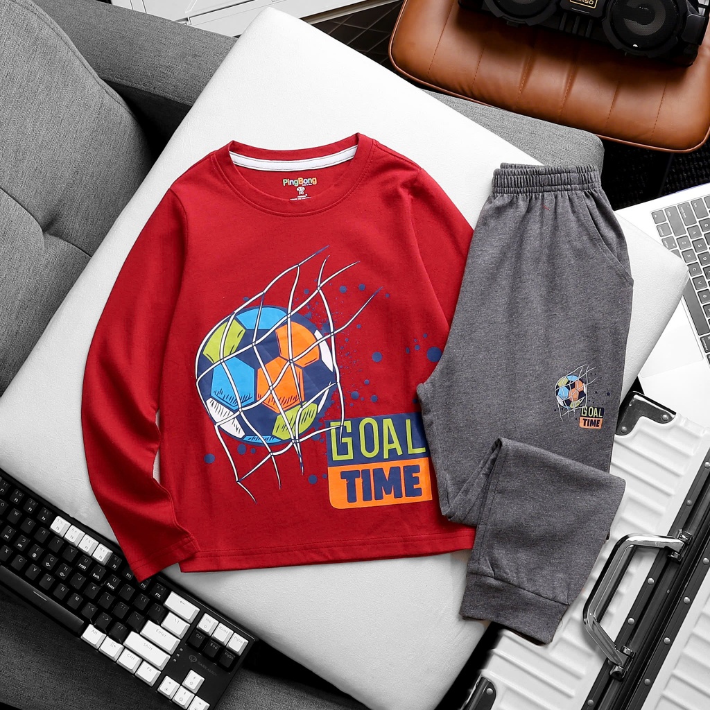 Đồ bộ bé trai dài tay thun cotton 2 chiều size đại 18-48kg, chất cottonJennie kids J340