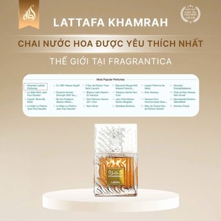 Nước Hoa Unisex Lattafa Khamrah Edp & Khamrah Qahwa , Fullbox 100ml , Lôi cuốn Nổi bật Thu hút , Lưu Hương Tốt 10h