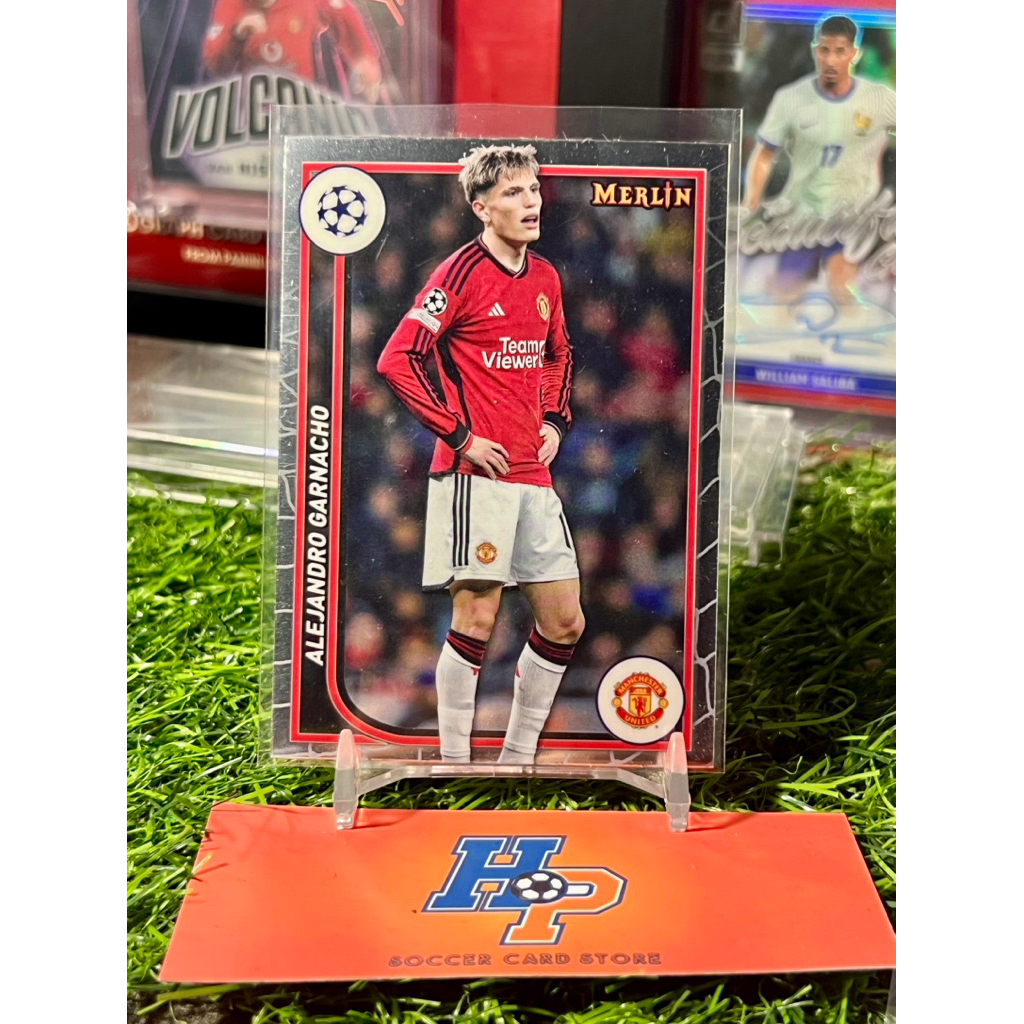 Thẻ bóng đá Garnacho Topps Merlin UCL 2023/24
