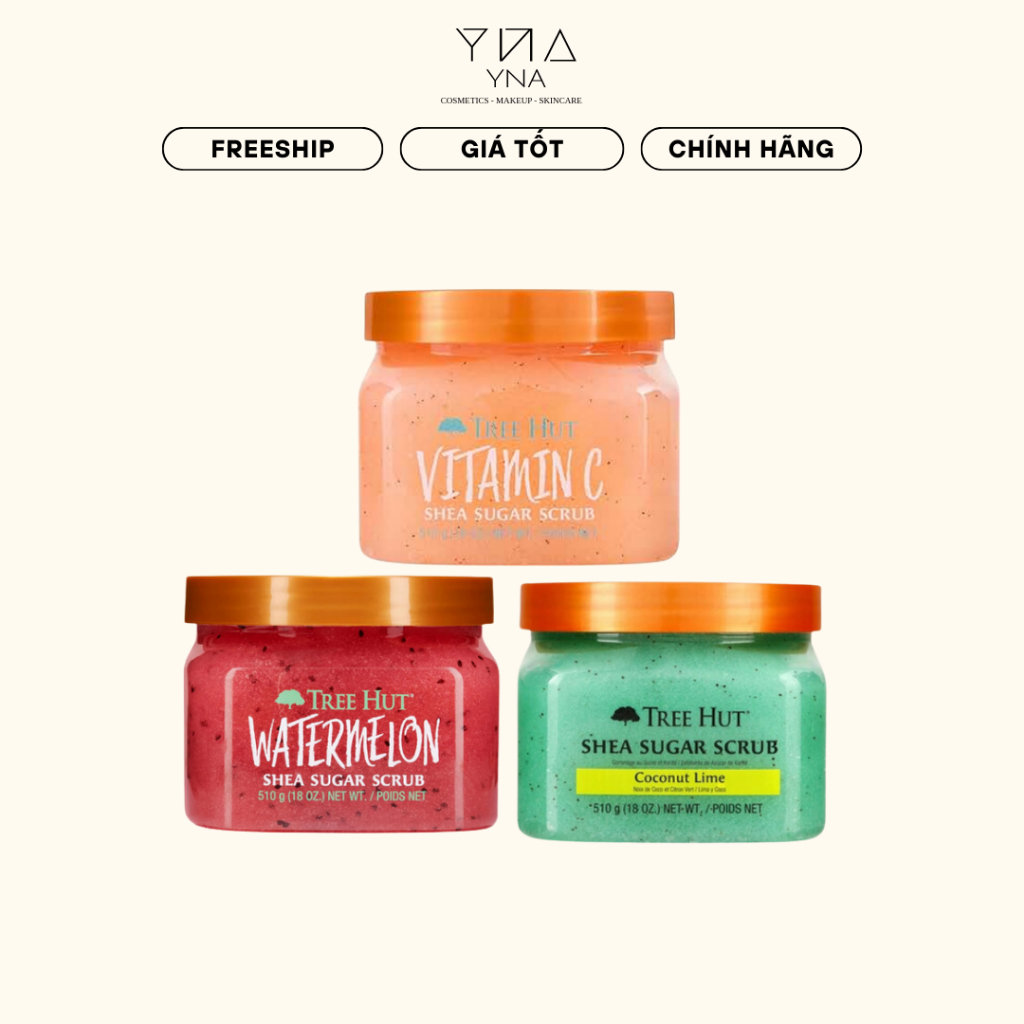 Tẩy tế bào chết body Tree Hut Shea Sugar Scrub 510g