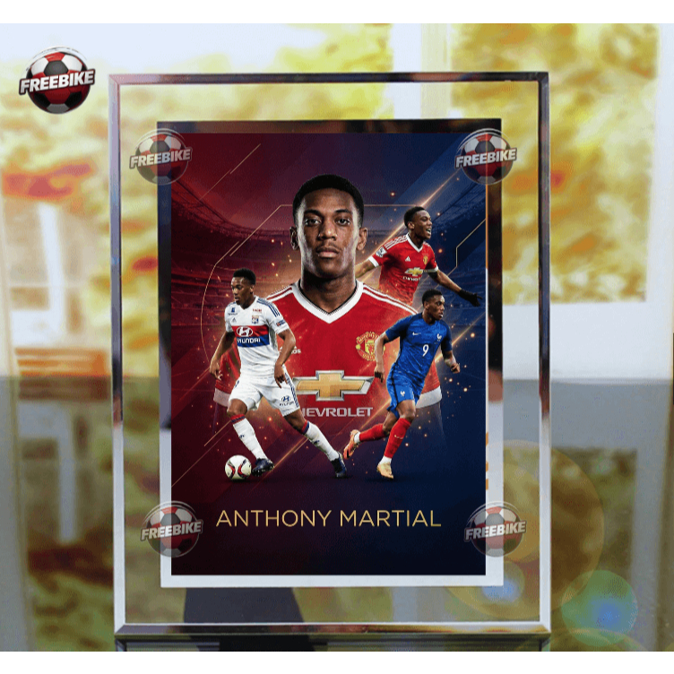 KHUNG POSTER ANTHONY MARTIAL BẰNG KÍNH PHA LÊ CAO CẤP