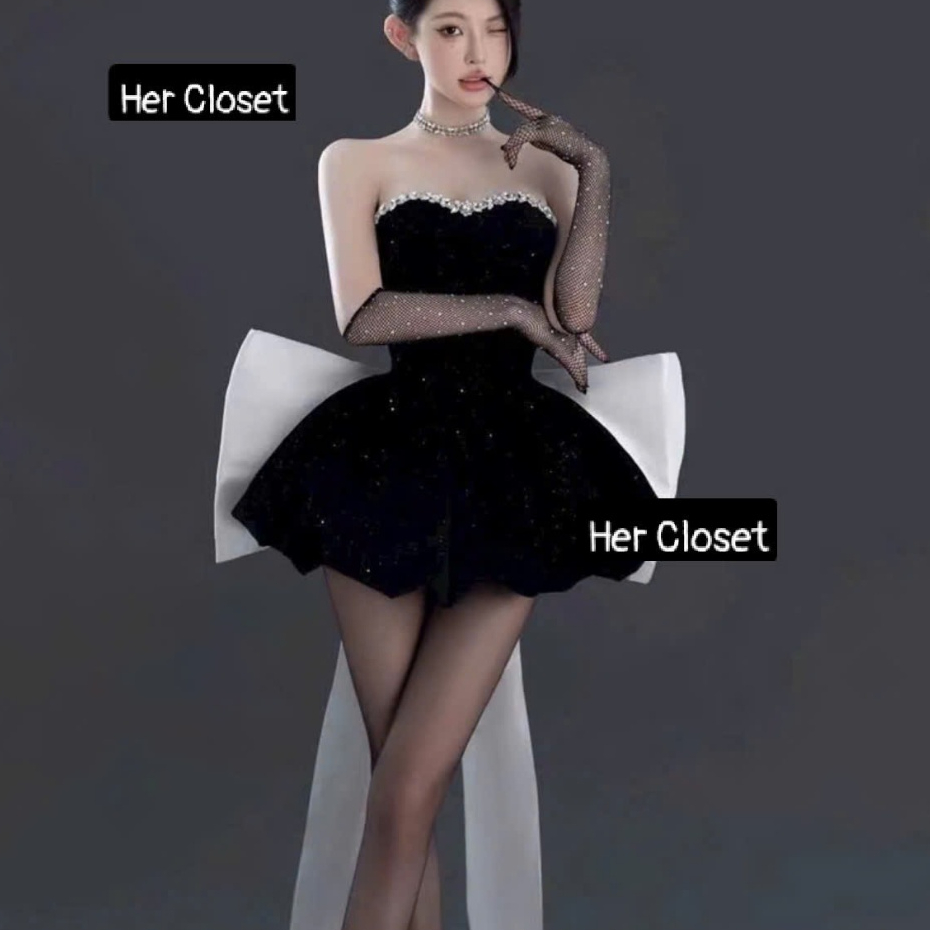 Váy Cúp Ngực Dáng Ngắn Xòe