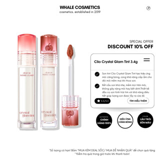  Son Tint Bóng CLIO Crystal Glam Tint  3.4g  
