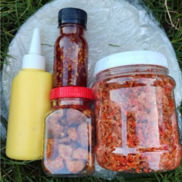 combo bánh tráng phơi sương +muối tép hành phi +bơ béo +tóp mỡ +sốt tắc