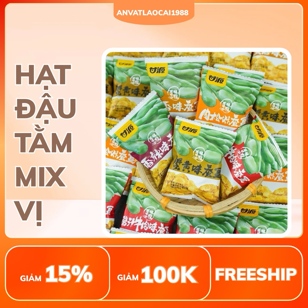 Sẵn Sỉ 500 g đậu tằm tẩm vị mix vị thơm ngon