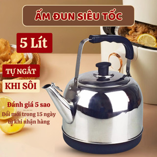 Ấm siêu tốc 5 Lít tự ngắt khi sôi, công suất 1500W sôi cực nhanh - Bảo hành chính hãng 12 tháng.