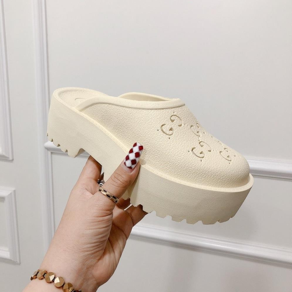 Dép Sục Nữ,Dép Sục Độn Đế Tăng Chiều Cao,Đế Đúc Cao Su 5cm Hot Trend-N19