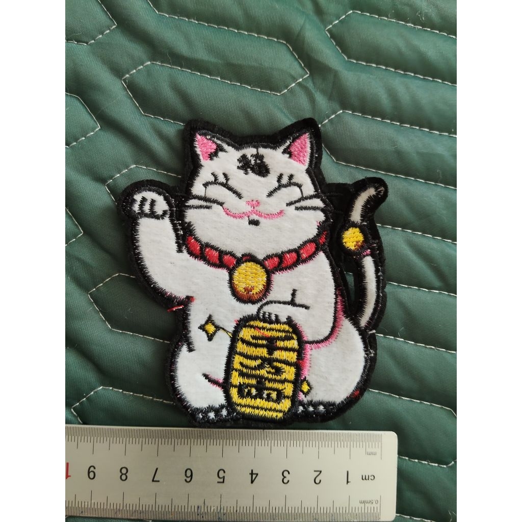 sticker hình mèo thần tài size XS (9,5*8cm)