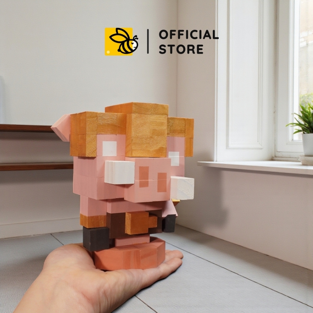 Mô Hình Minecraft: Portal Guard, Zombie Piglin, Piglin, Hoglin, Mooshroom, Snifer, Witch - Làm Thủ C