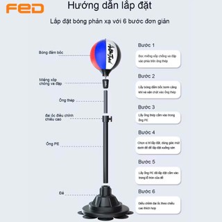 Trụ Đấm Bốc Boxing FED-8725 Cao Cấp (Tặng Găng Tay boxing)