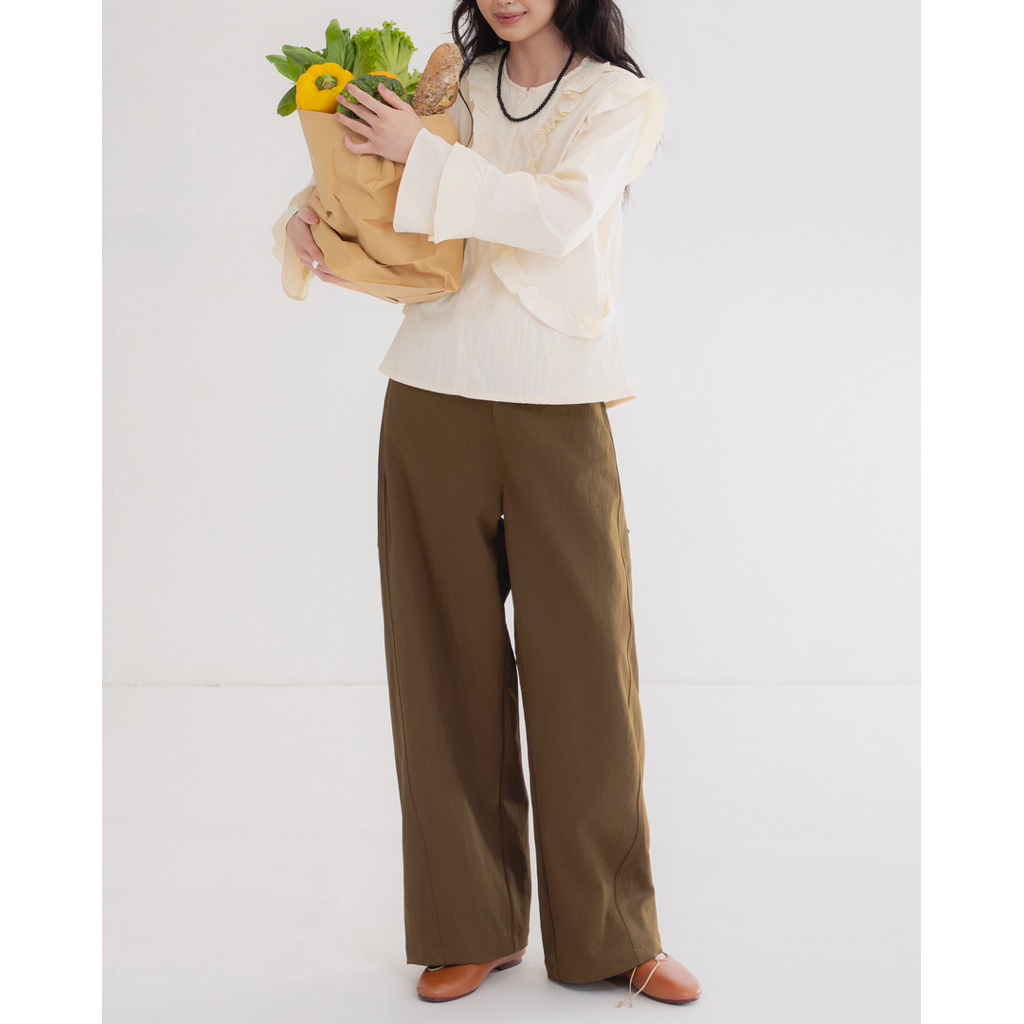 DOB - Quần kaki nữ ống suông dáng dài basic | Nan Trousers | | BigBuy360 - bigbuy360.vn
