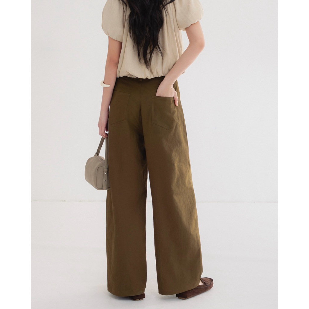 DOB - Quần kaki nữ ống suông dáng dài basic | Nan Trousers | | BigBuy360 - bigbuy360.vn