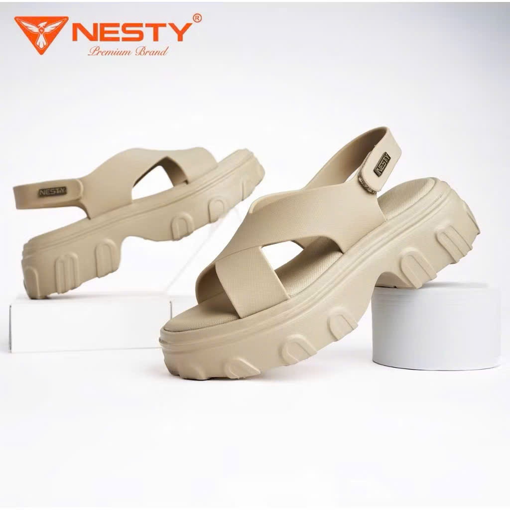 DÉP SANDAL ĐẾ CAO CHÍNH HÃNG NESTY MÃ NE24