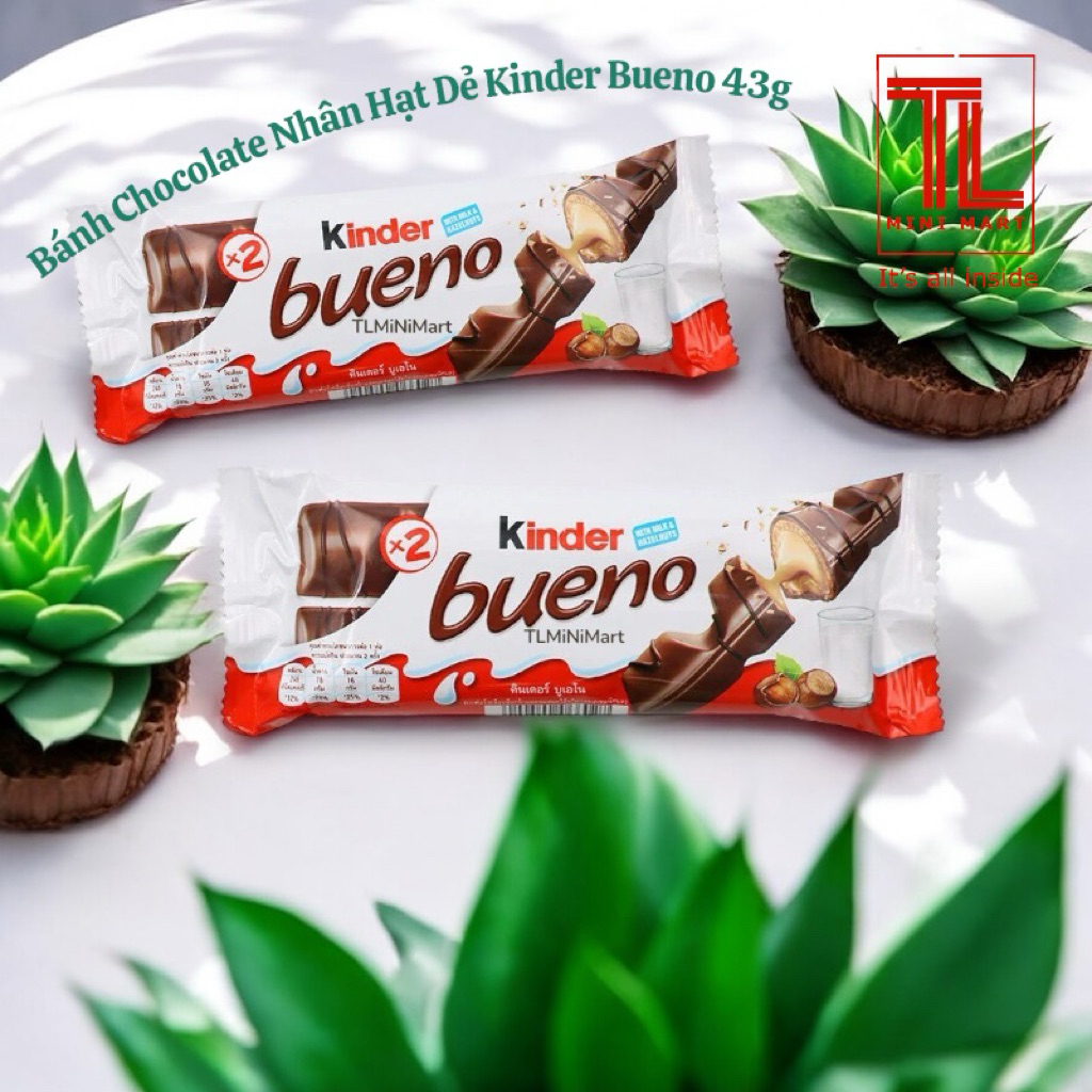 Bánh socola nhân hạt dẻ Kinder Bueno 43g