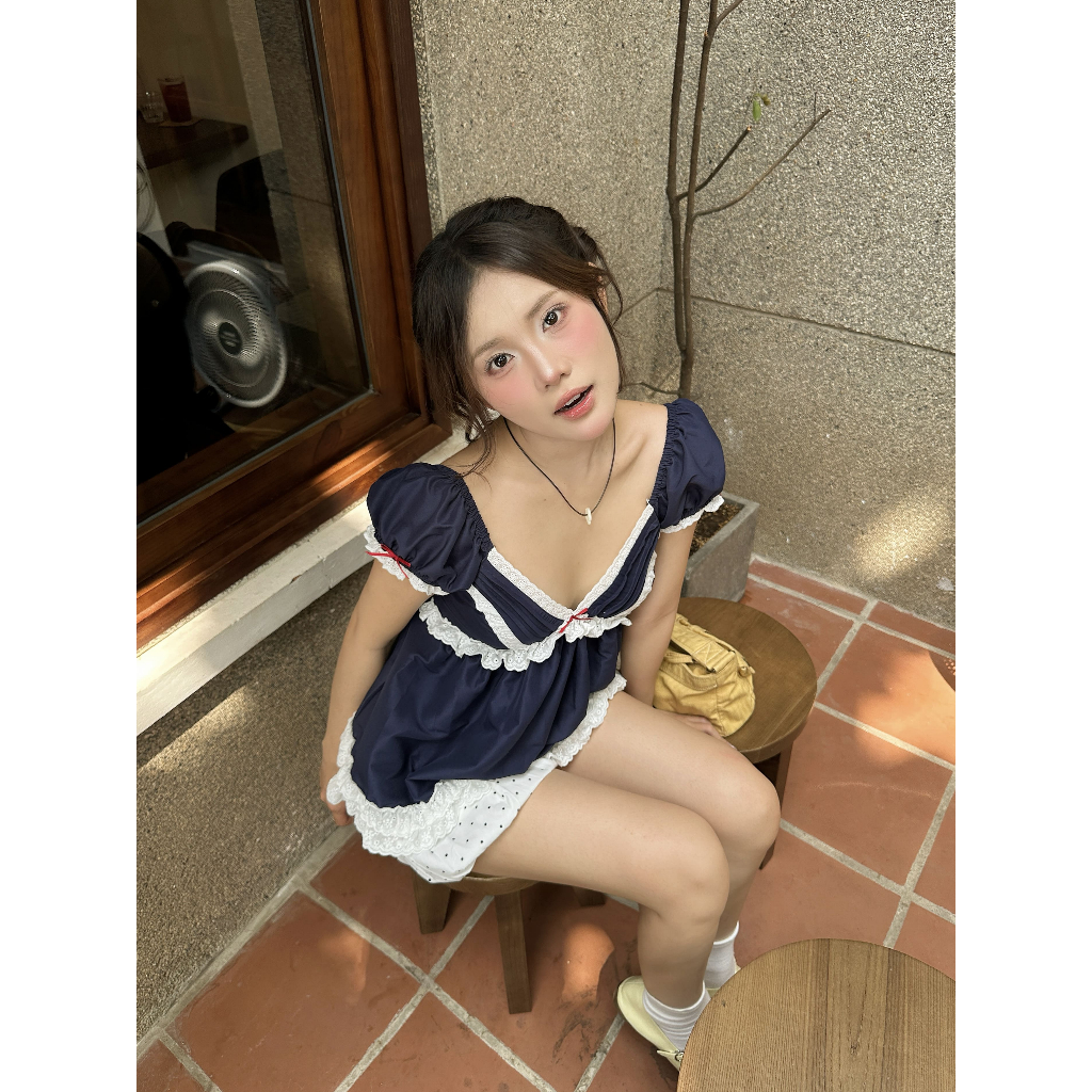 [CÓ BIGSIZE] Áo kiểu áo babydoll ren nhún ngực công chúa tiểu thư hotgirt dáng xòe_Bạch tuyết Top