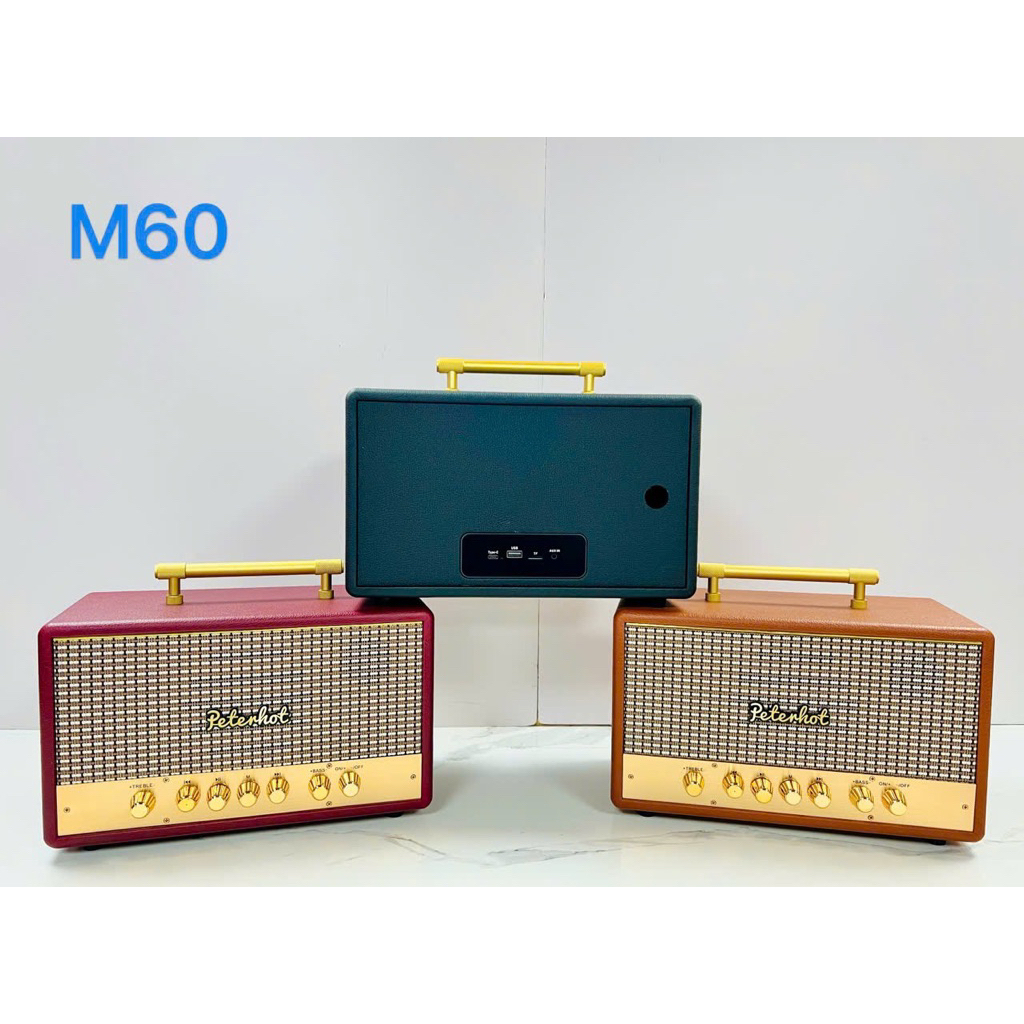 Loa bluetooth Peterhot M60 công suất 35 W 2 Loa Chess 1 loa Bass pin 20000 mAh