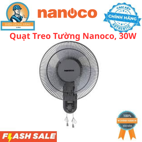 Quạt Treo Tường Nanoco, 30W, NWF1218GR Chính Hãng Nanoco
