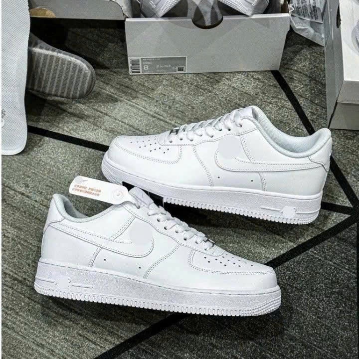 Giày AF1 Trắng Đủ Size Nam Nữ , Giày Thể Thao AF1 All White Full Bill Box