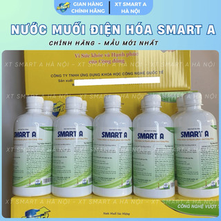 Hộp 4 và 8 chai Dung dịch Sát Khuẩn Nước muối Smart A (Nước A) hỗ trợ sát khuẩn diệt khuẩn 99,9%